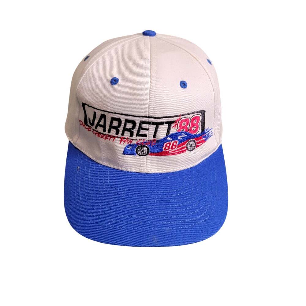 Dale Jarrett #88 NASCAR White and Blue Fan Club Hat